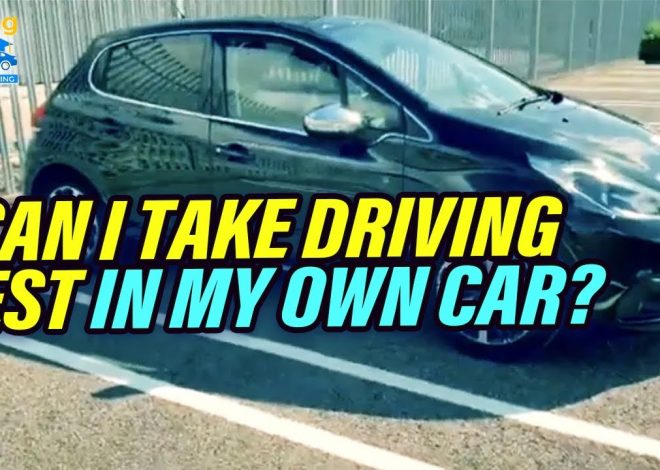 can i use my own car for my driving test