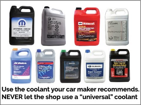can you use any coolant in a car