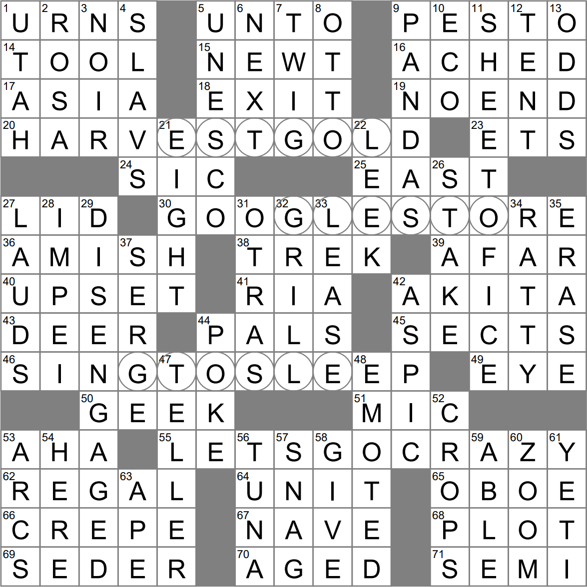 Pesto Herb Crossword Clue