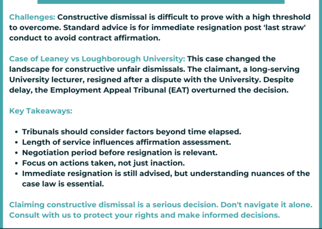 Constructive Dismissal in the UK: What You Need to Know