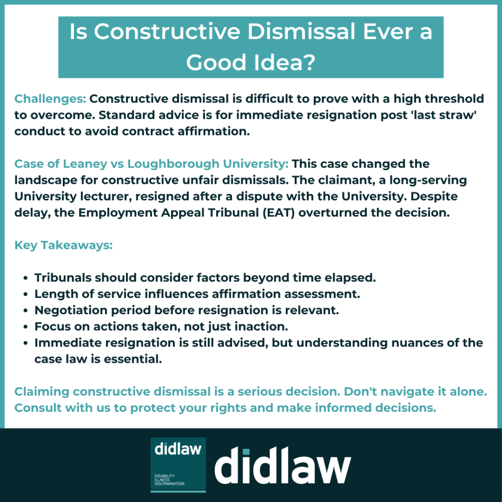 Constructive Dismissal in the UK: What You Need to Know