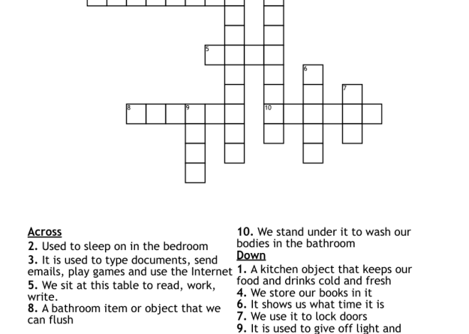 WordPress Title: Crossword Belongings