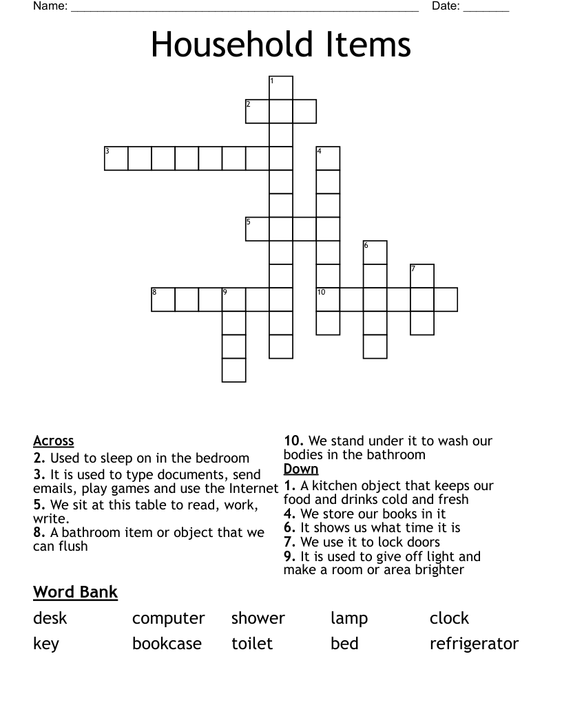 WordPress Title: Crossword Belongings