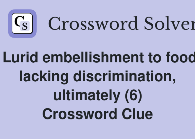 Lurid Crossword Clue