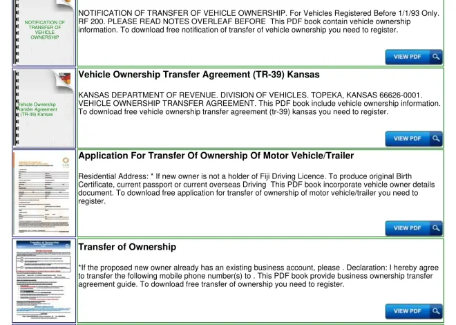 How to Change Car Ownership